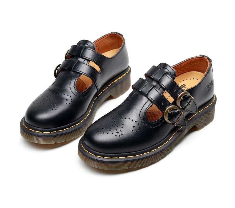 حذاء نسائي 2020 مصنوع من الجلد حذاء ماري جين ذو نعل سميك حذاء أكسفورد مسطح للربيع والخريف حذاء نسائي غير رسمي حذاء مسطح أكسفورد