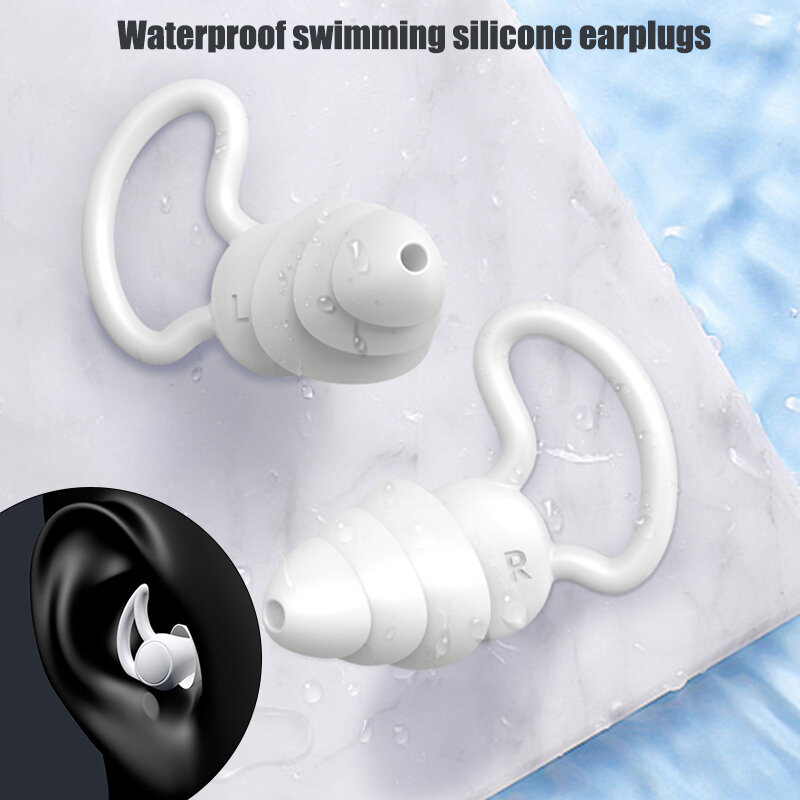 سدادات الأذن النوم السباحة سيليكون عازلة للصوت الحد من الضوضاء تصفية Ears سدادة الأذن لينة مقاوم للماء حمام سباحة اكسسوارات