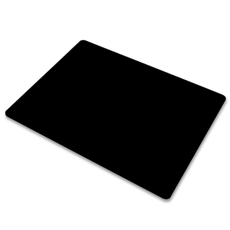 لوحة ماوس سوداء مستطيلة للكمبيوتر المحمول غير مريح ماوس مضاد للجراثيم 22x18 سم أسود
