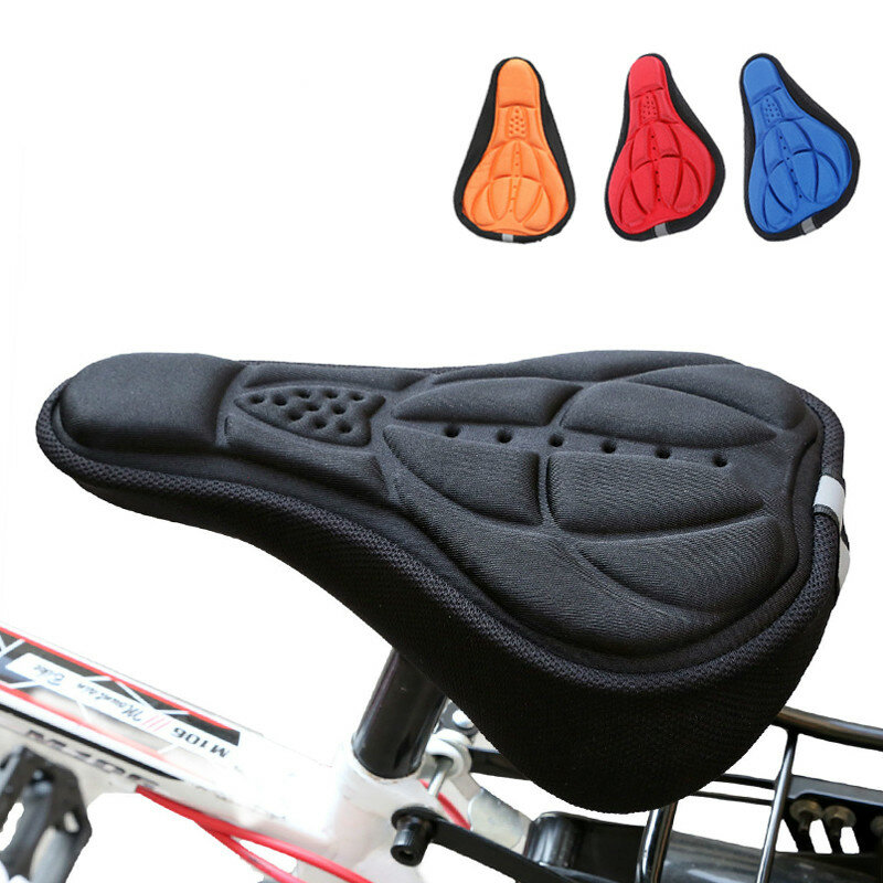 دراجة السرج ثلاثية الأبعاد غطاء مقعد الدراجة لينة مريحة وسادة مقعد منفوخة الدراجات السرج للدراجات دراجة اكسسوارات