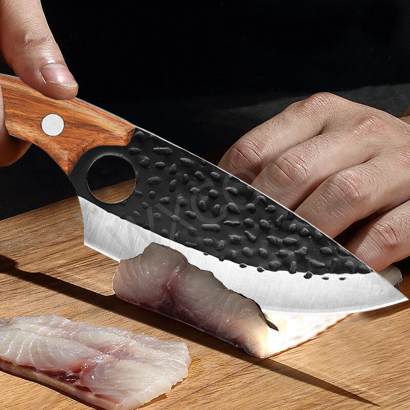 5.5 بوصة سكاكين المطبخ سكين الطاهي الفولاذ المقاوم للصدأ سكين صيد سكين الجزار للمطبخ مزورة لأدوات المطبخ الطبخ