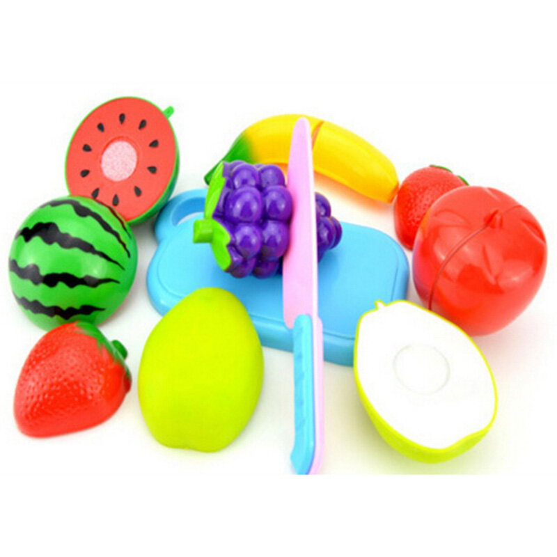 لعب الأطفال منزل لعبة قطع الفاكهة البلاستيك الخضار المطبخ الطفل لعبة أطفال اللعب التظاهر Playset ألعاب تعليمية الرضع الهدايا