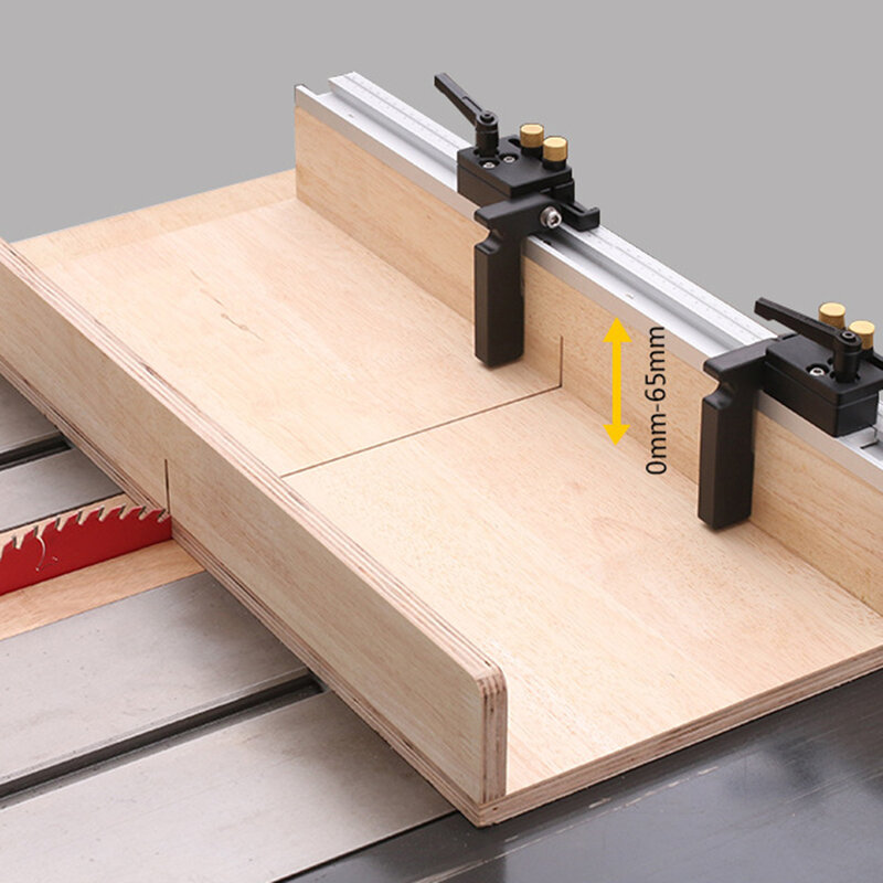 45 Chute T Track with Scale Alloy T-tracks Slot Miter Track 300-800mm Woodworking Saw Table Workbench DIY Tools