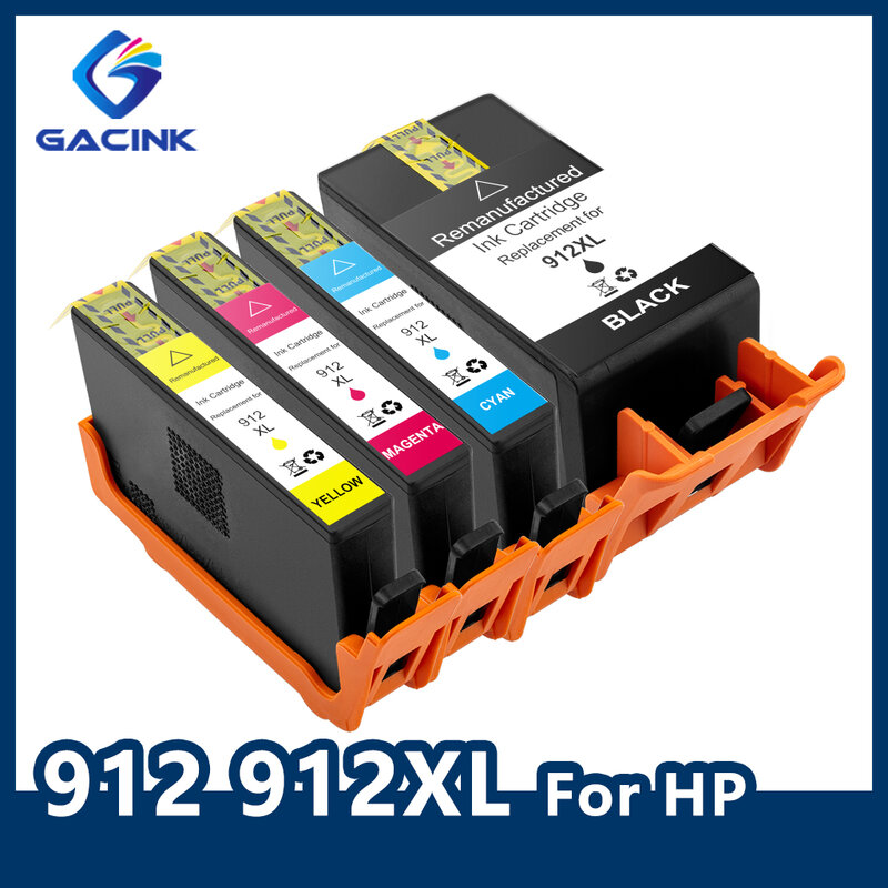 GACINK 912 912XL خرطوشة حبر متوافقة ل HP OfficeJet Pro 8012 8014 8015 8020 8022 8023 8024 8025 8026 8028 8035 8030 8010