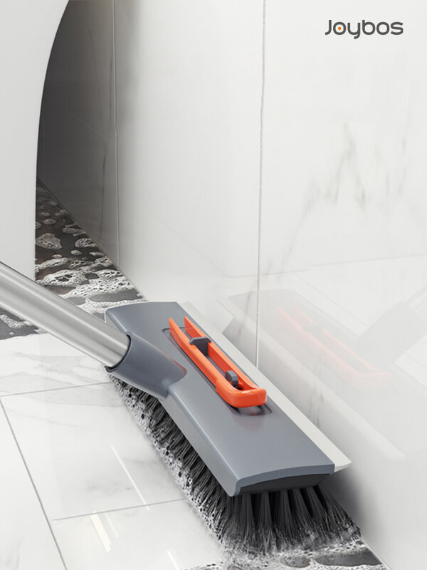 Joybos تجمع فرشاة تنظيف ضغط ممسحة متعددة الوظائف طويلة مقبض تنظيف أداة للحمام المرحاض زجاج النافذة ممسحة الكلمة JX80