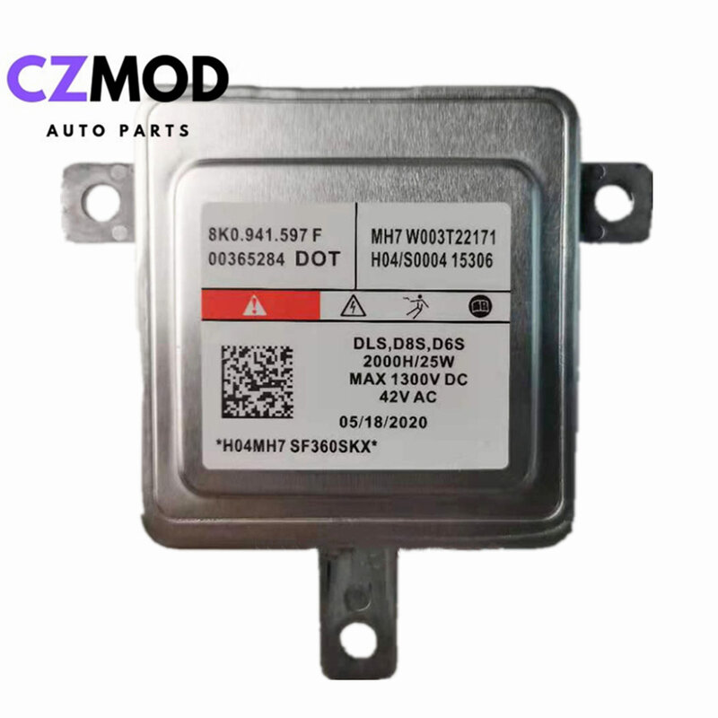 CZMOD الأصلي المستخدمة 8K0941597F D8S D6S زينون العلوي كابح تفريغ عالي الكثافة وحدة التحكم 8K0.941.597 F W003T22171 اكسسوارات السيارات