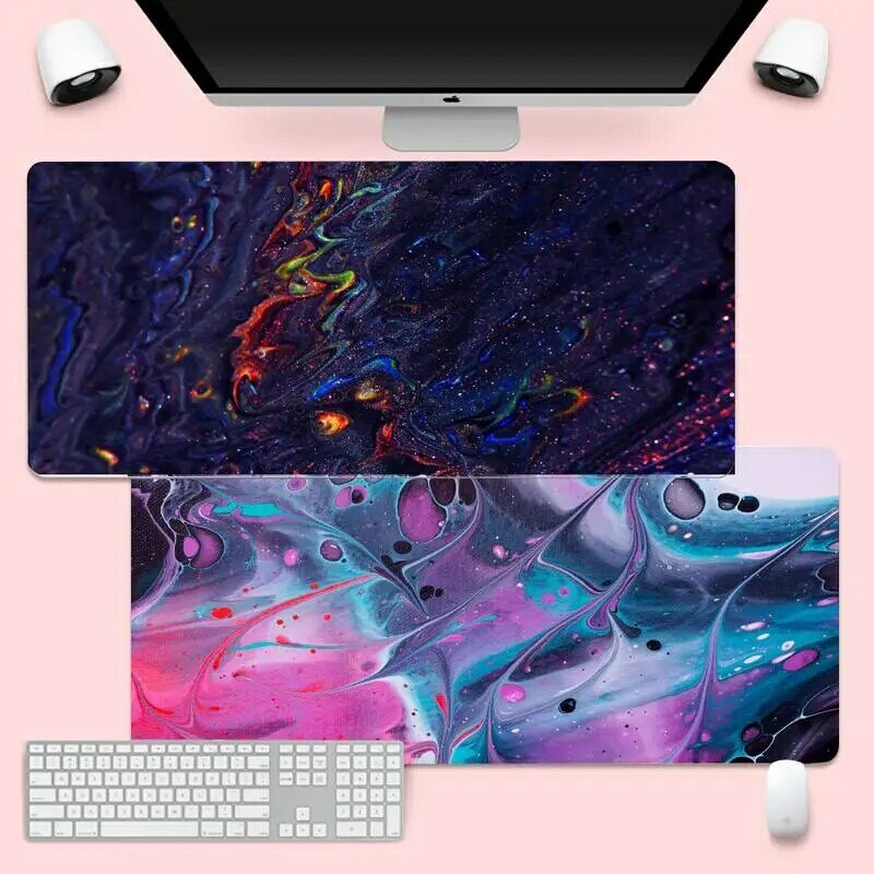 لون اللوحة الكمبيوتر المحمول أنيمي الماوس حصيرة الألعاب Mousemat XL لوحة المفاتيح الكبيرة الكمبيوتر حصيرة مكتبية Takuo مكافحة زلة الراحة وسادة