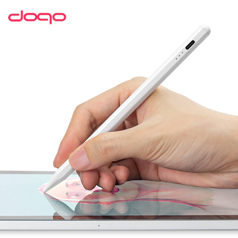 DOQO لباد قلم رصاص اللوحة الرقمية إلى أبل باد 2018-2021 مع رفض النخيل المغناطيسي تهمة إمالة أقلام الحساسية