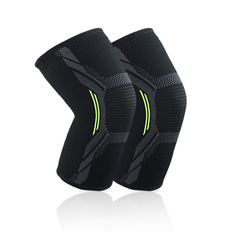 Pressurized Nylon Elastic Knee Pads Men Women Sports Fitness Running Cycling Knee Support Braces For Basketball Volleyball #2