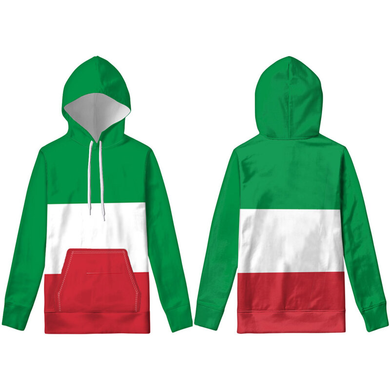 إيطاليا هوديي diy بها بنفسك مخصص اسم رقم ita البلوز علم الدولة ذلك البلد الإيطالي إيطاليا كلية طباعة شعار صور الملابس