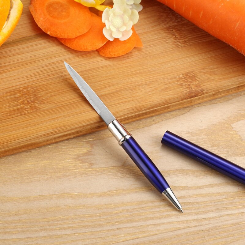 الإبداعية 5 ألوان في الهواء الطلق طالب متعددة الأغراض التكتيكية الدفاع عن النفس سكين القلم براية أقلام رسالة مفتوحة أداة