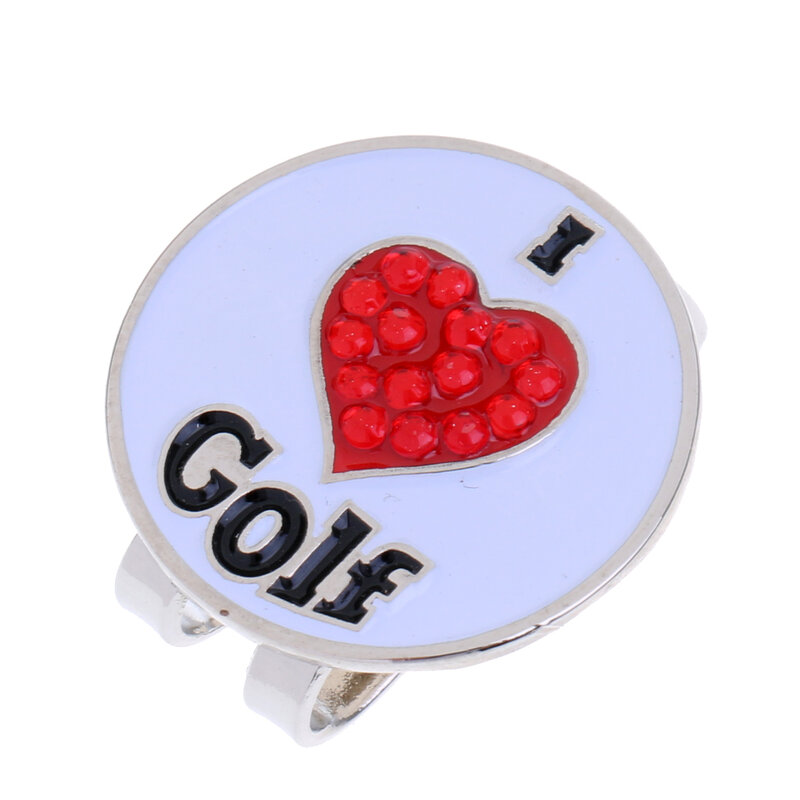 1 قطعة سبيكة كرة جولف ماركر خطاطيف قبعة الغولف أحب نمط الغولف