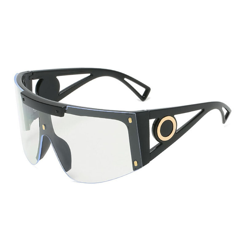 يندبروف في الهواء الطلق نظارات العين ارتداء إطارات كبيرة قطعة واحدة نظارات شمسية المتضخم نظارات شمسية للرجال Gafas Oculos نظارات الشمس