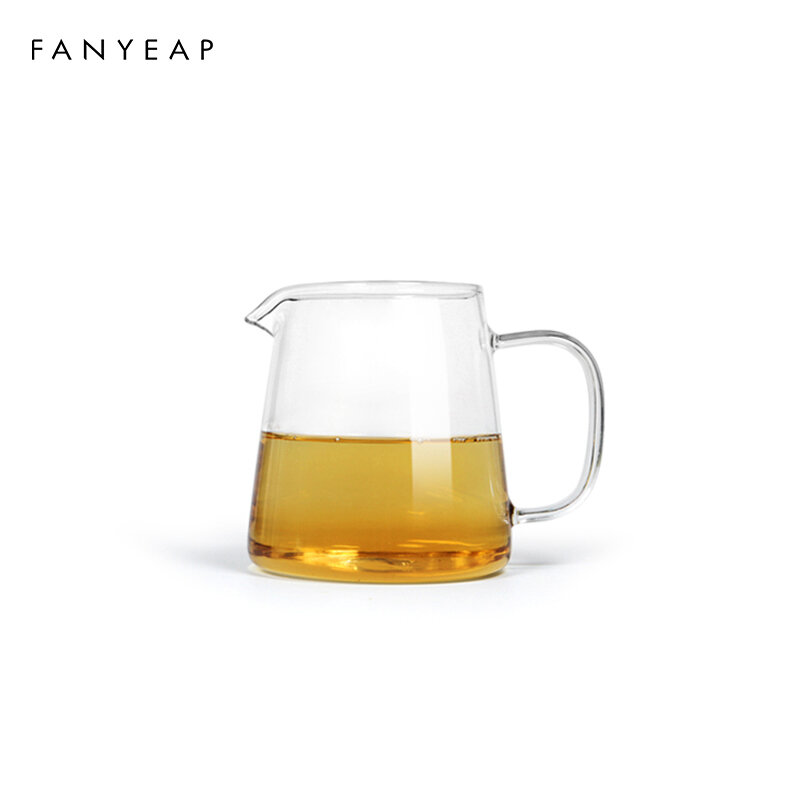 فنجان شاي الكونغ فو كوب زجاجي شفاف مقاوم للحرارة كأس عادل كوب شاي زجاجي