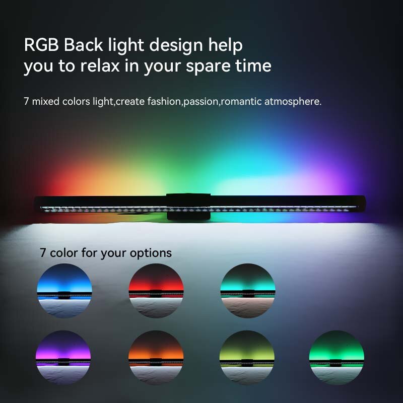 RGB شاشة LED مصابيح بار ستبليس عكس الضوء Led مكتب القراءة مصباح رصد الخلفية الكمبيوتر شاشة بار أضواء للدراسة مكتب