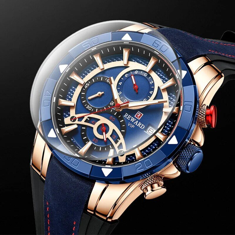 Luxury Men's Watches Top Brand Waterproof Chronograph Analog Quartz Watch Male Clock Mens Watch Men Wristwatch Montre Homme
