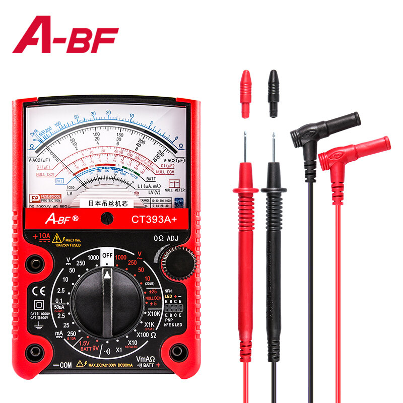 A-BF مؤشر نوع متعدد وظيفة واقية التناظرية متعددة الدقة الكهربائية الميكانيكية NCV اختبار Anmeter الفولتميتر