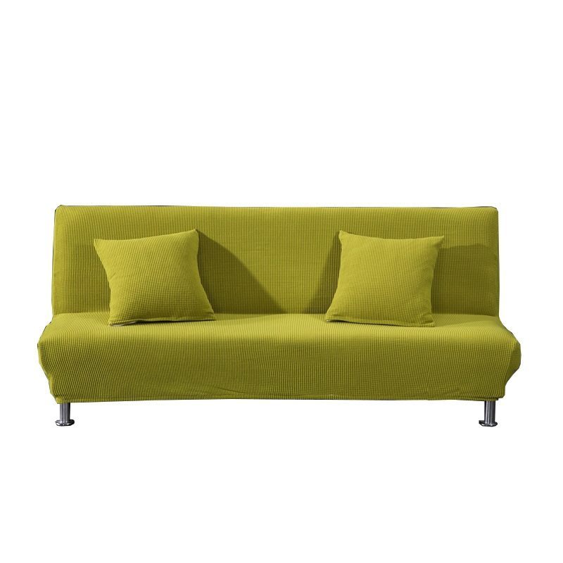 بلون سميكة غطاء أريكة لغرفة المعيشة العالمي مطاطا للطي Armless أريكة سرير غطاء الذرة منقوشة غطاء أريكة
