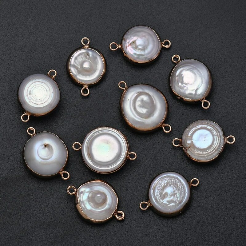 2 قطعة Hot البيع غير النظامية شكل دائري اللؤلؤ الطبيعي المعلقات صنع للمجوهرات سوار Necklaces بها بنفسك القلائد اكسسوارات