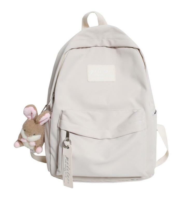 2021 حقيبة ظهر نسائية عادية على الموضة للمراهقين فتاة كلية حقيبة مدرسية حقيبة ظهر الطالب