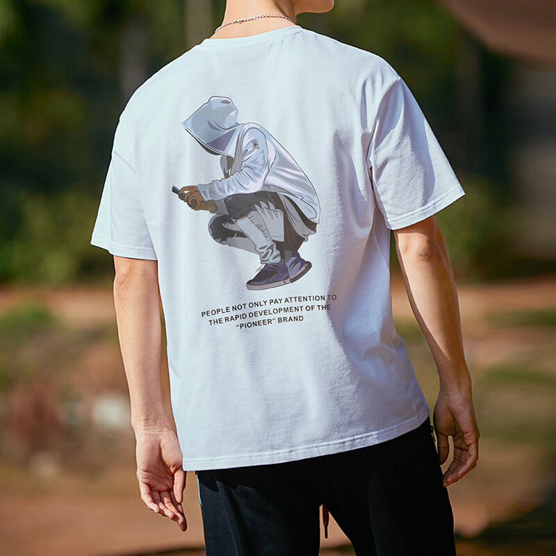 بايونير كامب الهيب هوب الشارع الشهير الرجال تي شيرت موضة مطبوعة الصيف قمصان ملابس للرجال ATK03105200H