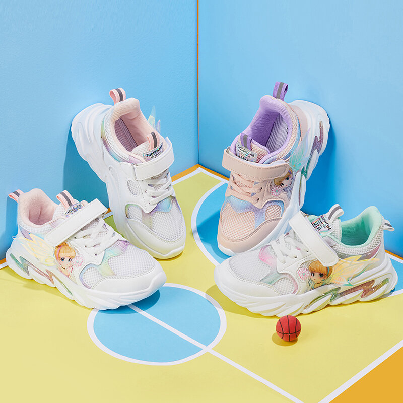 XZVZ أطفال أحذية رياضية تنفس شبكة الأميرة أحذية الفتيات في الهواء الطلق أحذية رياضية كاجوال إيفا المضادة للانزلاق لينة أسفل الأطفال الأحذية