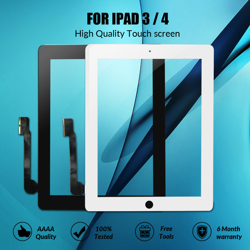 شاشة لمس LCD خارجية ، لجهاز iPad 3 4 iPad4 A1416 A1430 A1403 A1458 A1459 A1460 ، مع مستشعر رقمي ، لوحة زجاجية ، جديد #1