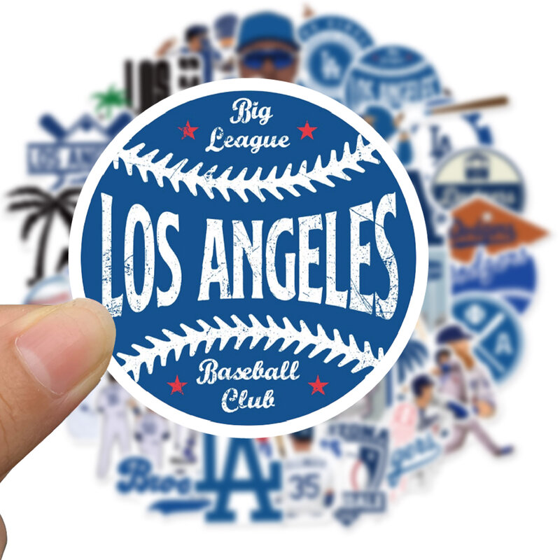 10/50 قطعة لوس انجليس LA Dodgers ملصق ل سجل القصاصات مذكرات حقيبة الثلاجة DIY بها بنفسك يدوية لعبة الكتابة على الجدران ملصقا