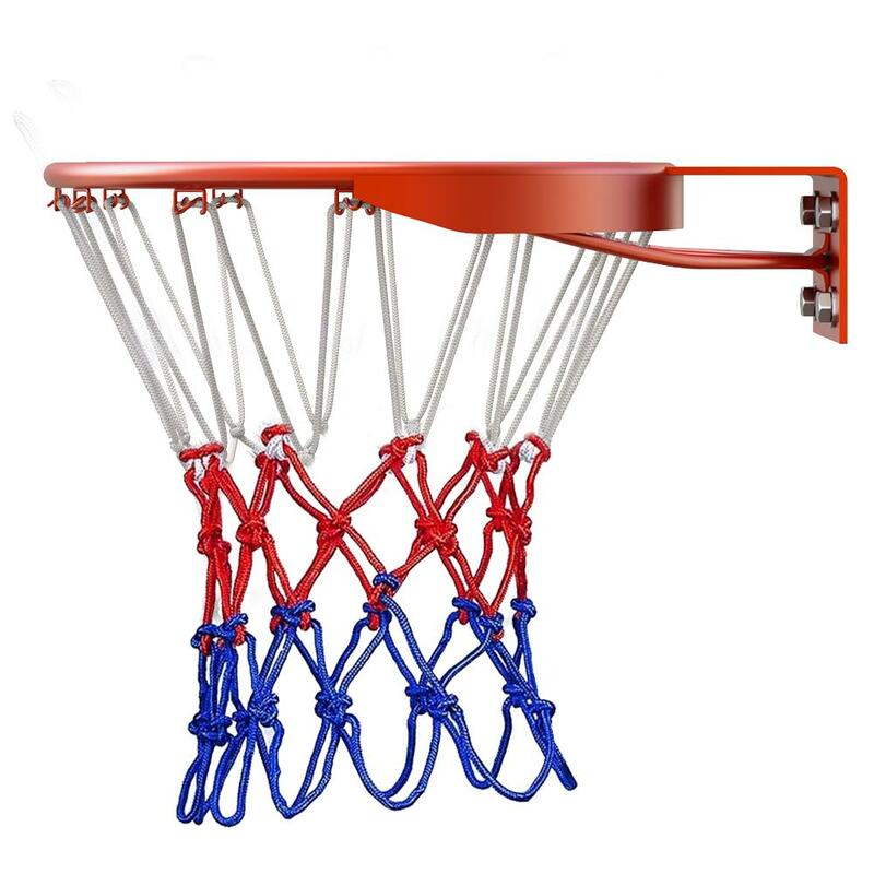 خيط النايلون كرة السلة ريم شبكة صافي القياسية الرياضة شبكة كرة سلة 12 الحلقات في الهواء الطلق الرياضة شبكة كرة سلة كرة السلة لوازم