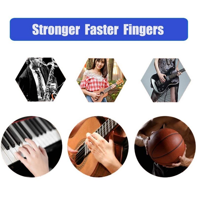 اليد أداة تمرين الأصابع المدرب القوي قبضة اليد المعصم الغيتار البيانو القابض