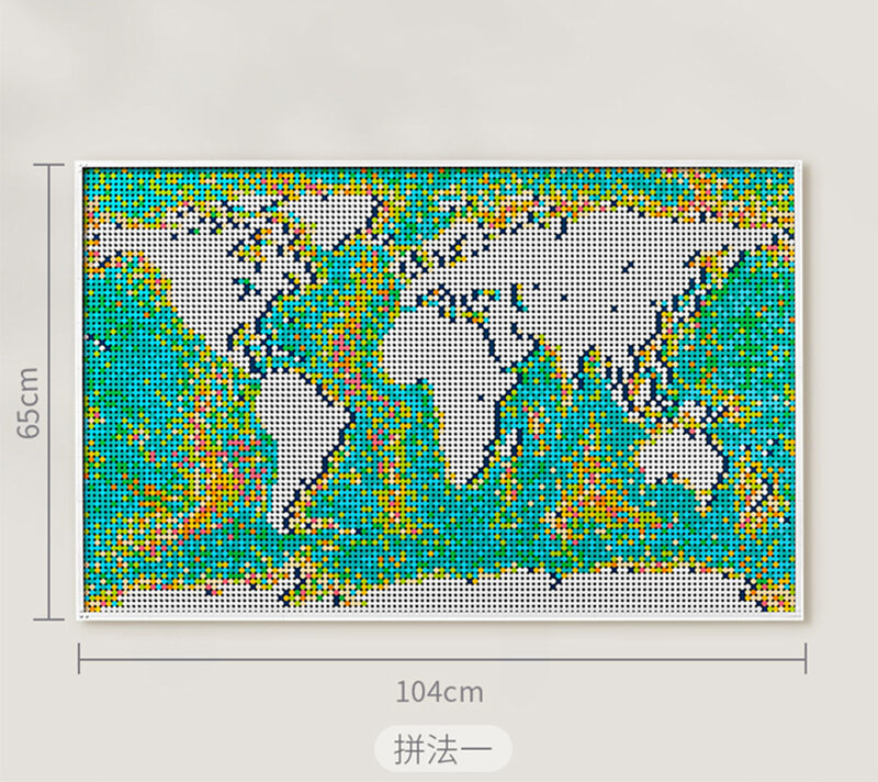 11695 قطعة خريطة العالم فسيفساء بنة نموذج لعبة متوافق 31203 منتج جديد هدايا عيد الميلاد 99007