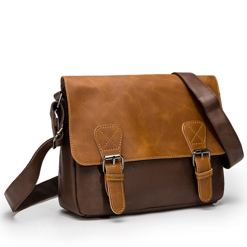 Top Designer Male Briefcase Bag Office Handbag Men Casual Style Business Bag PU Document Case Messenger Bags Portfolio