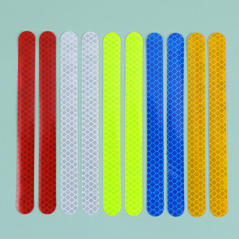 2PCS Car Stickers Rearview Mirror Reflective Strip Anti-collision Warning Stickers Exterior Reflex Tape Reflective Strip