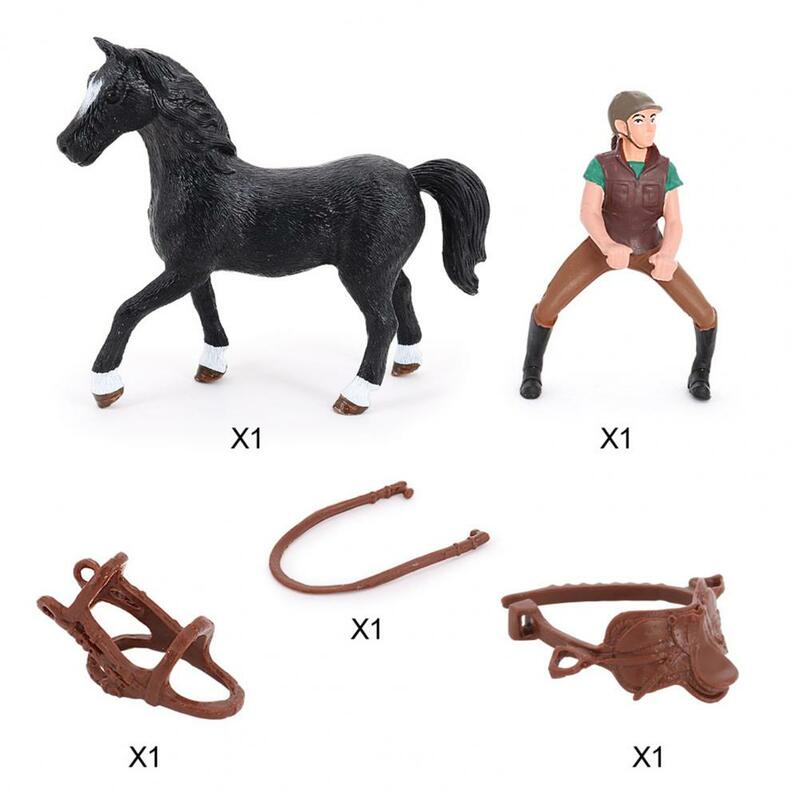 عالية محاكاة الحصان نموذج بالتساوي اللون الإبداعية مزرعة الحصان الحصان دمى أشكال للطلاب