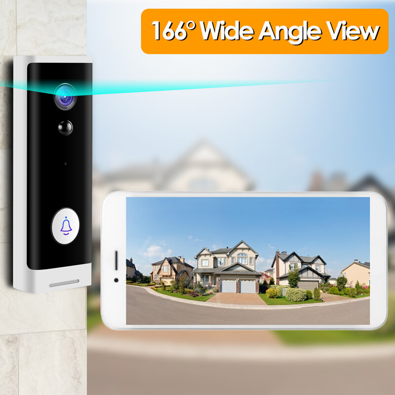 1080P Tuya المنزل الذكي كاميرا جرس الباب واي فاي اللاسلكية جرس الباب فيديو إنترفون للمنزل HD الأمن كاميرا IP في الهواء الطلق جوجل أليكسا