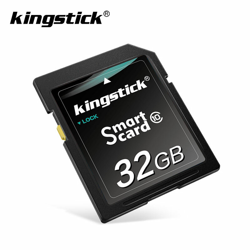 Kingstick-بطاقة ذاكرة SDHC/SDXC ، 8 جيجابايت/16 جيجابايت/32 جيجابايت/64 جيجابايت/128 جيجابايت ، الفئة 10 ، متوافق مع التحقق الرسمي