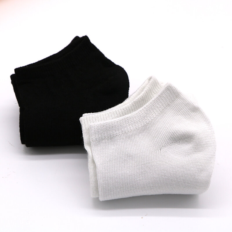 7 زوج/وحدة المرأة الجوارب قصيرة الإناث منخفضة قطع الكاحل الجوارب للنساء السيدات جوارب سوداء بيضاء قصيرة chausesa فام للجنسين