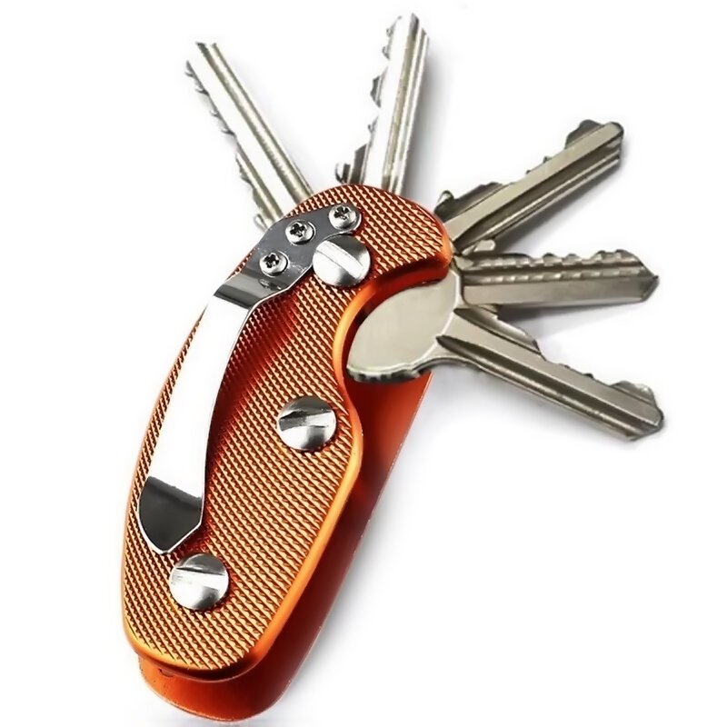 جديد الذكية المفاتيح الصلب أكسيد الألومنيوم مفتاح حامل كليب مجلد جيب أداة سبائك الألومنيوم مفتاح كليب البرتقال في الهواء الطلق أدوات