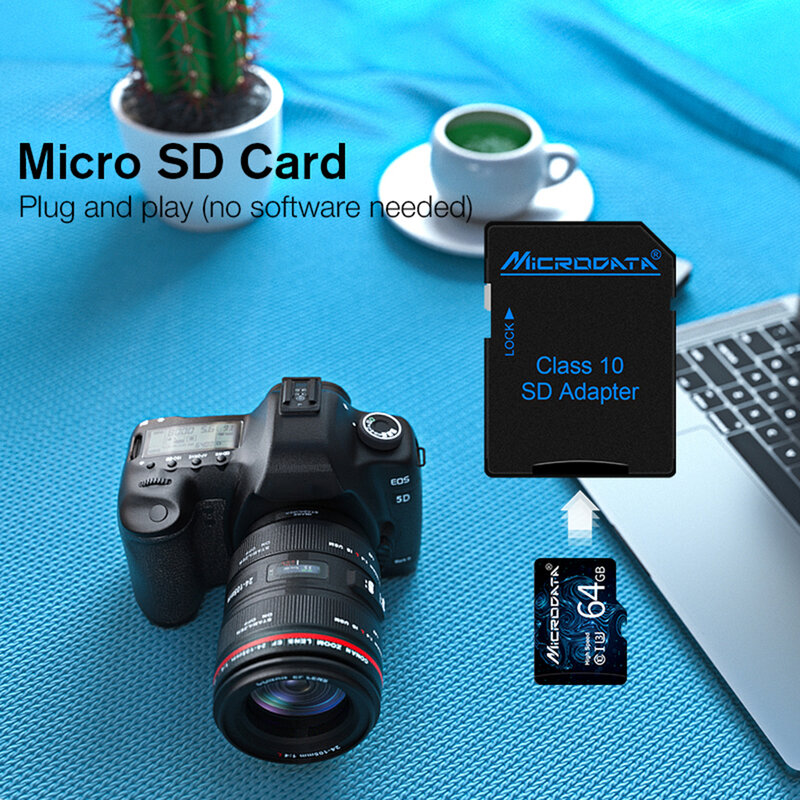 الأصلي Microsd 4GB 256GB بطاقة الذاكرة 16GB 32GB 64GB 128GB مايكرو SD بطاقة فئة 10 TF بطاقات 8GB مصباح فلاش صغير بطاقة محول مجاني