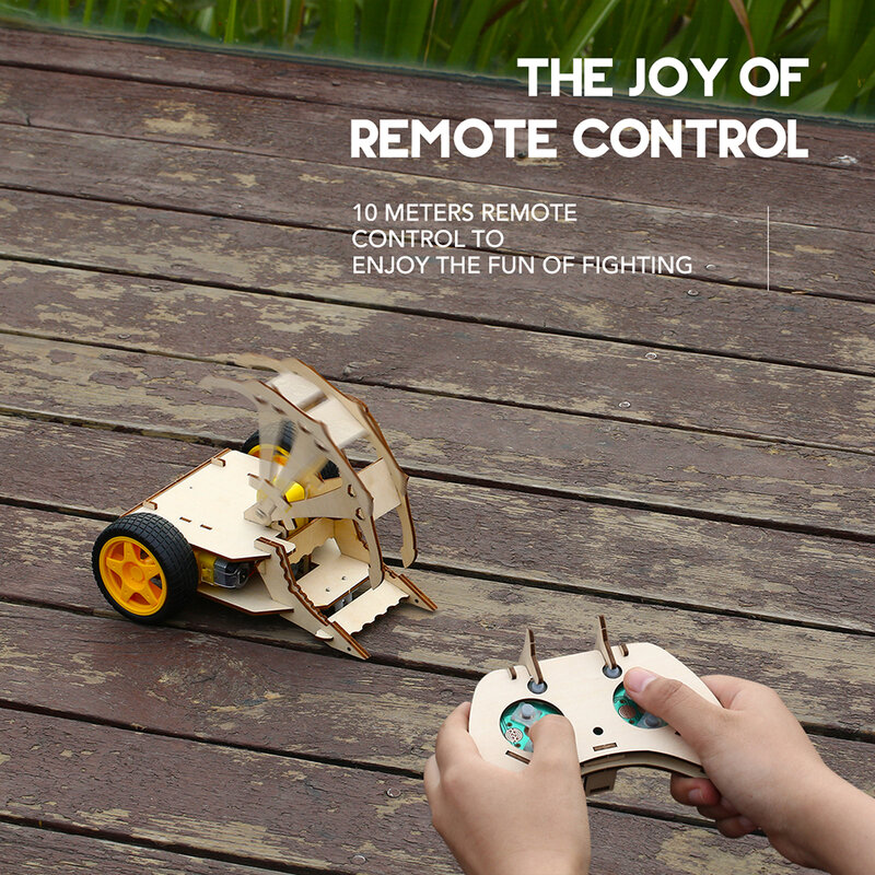 أحجية خشبية ثلاثية الأبعاد يتم التحكم فيها عن طريق الراديو للأطفال ، لعبة يتم التحكم فيها عن طريق الراديو