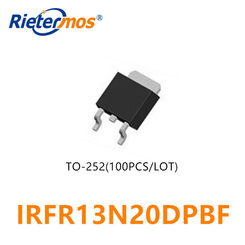 100 قطعة IRFR13N20D IRFR13N20DPBF FR13N20D N-CHANNEL 100V SMD