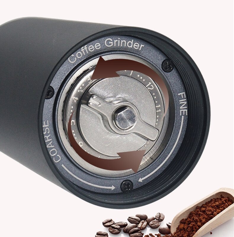 Fellinss KF501 دليل طاحونة القهوة سعة كبيرة ماكينة القهوة اسبريسو مطحنة القهوة يمكن شعار محفور مجاناً مع فرشاة