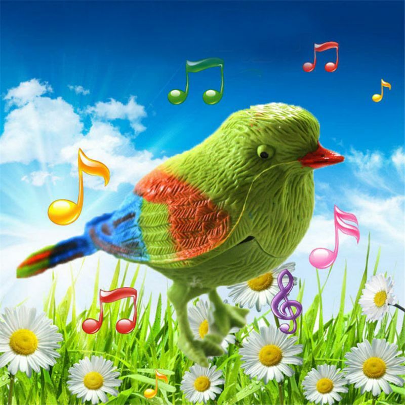 لطيف الغناء الطيور التفاعلية الإلكترونية اللعب محاكاة الطيور التحكم الصوتي الموسيقى ألعاب تعليمية للطفل الاطفال هدية مضحك لعبة