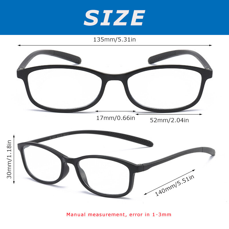 CRIXALIS سيليكون نظارات للقراءة الرجال مربع Optics البصرية إطار نظارات النساء الضوء الأزرق حجب الكمبيوتر نظارات الذكور UV400