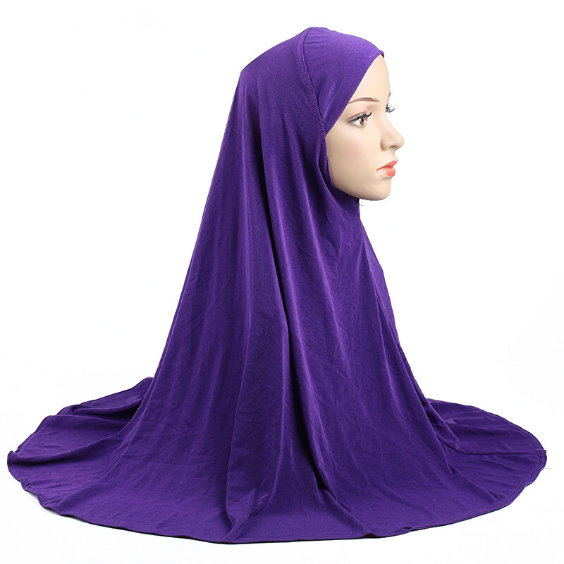 H062 حجم كبير الصلاة الحجاب 70*70 سنتيمتر مسلم أميرة الحجاب عادي سحب على وشاح الإسلامية رئيس التفاف عقال