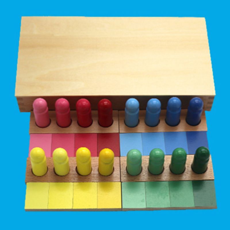 التدرج اللون التشابه الفرز مطابقة لعبة خشبية الاطفال التعليمية الحسية لعبة الهدايا