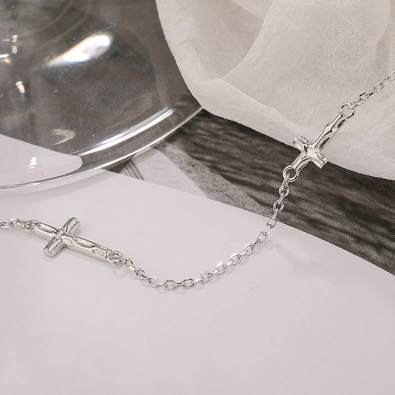 سلسلة S'STEEL من الفضة الإسترليني 925 قلادة متداخلة بسيطة على الموضة للسيدات لمصمم الحد الأدنى 2021 مجوهرات راقية