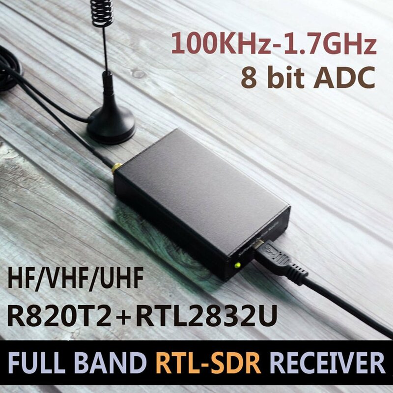شحن مجاني هام راديو استقبال 100 كيلو هرتز-1.7 جيجا هرتز كامل الفرقة UV RTL-SDR USB موالف استقبال