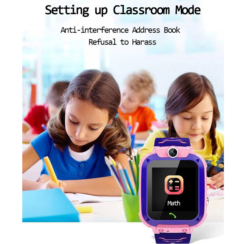 ساعة ذكية للأطفال ساعة هاتف للأطفال ساعة ذكية للبنين بنات مع بطاقة Sim صور مقاوم للماء IP67 هدية ل IOS أندرويد