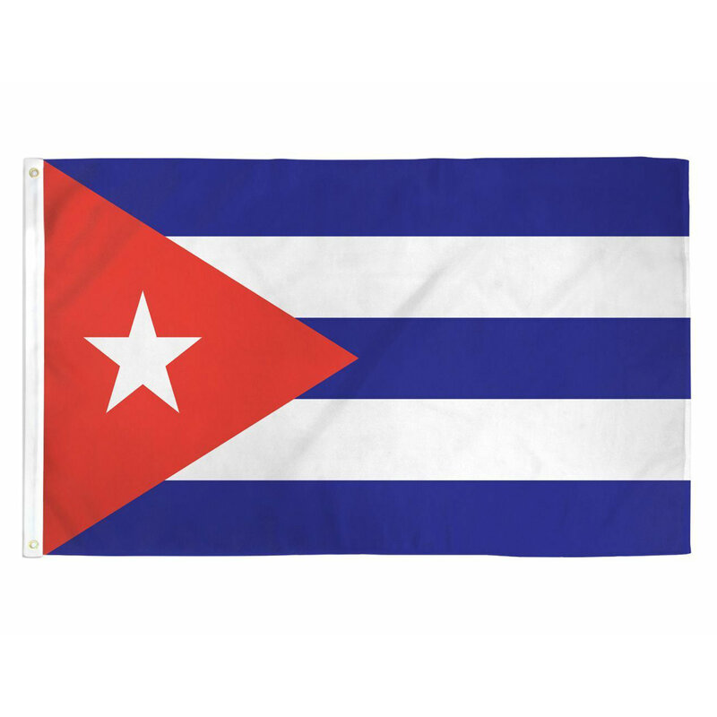 العلم 5x8 قدم الكوبية العلم عالية الجودة جانب واحد العلم العلم الكبير